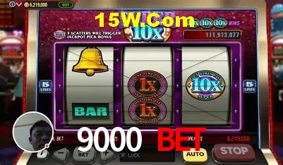 Interface moderna da plataforma 9000 Bet